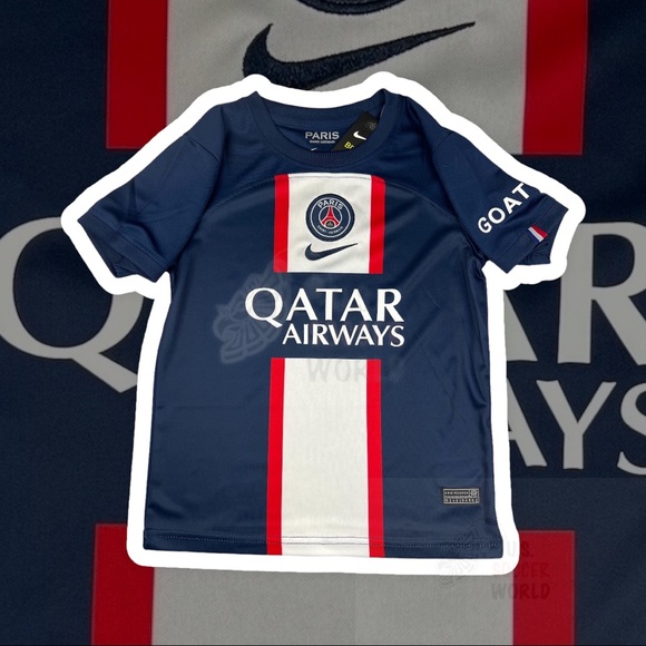 🌟 New 2022 Lionel MESSI #30 PSG Home KIDS Soccer Jersey Kit Paris - Picture 3 of 16